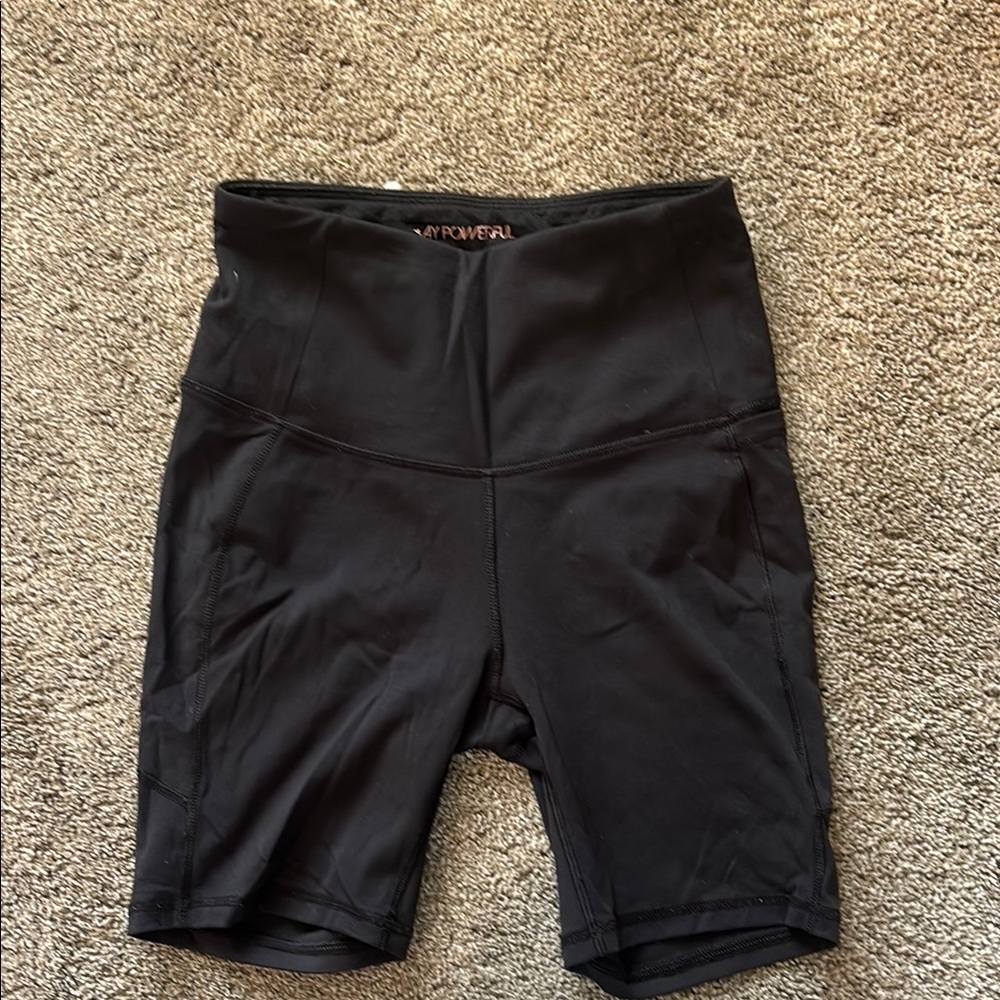 CALIA by Carrie Underwood Black Bike Shorts High-Waisted Performance